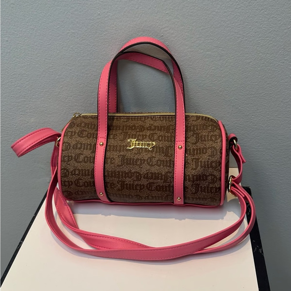 Juicy Couture Brown and Pink barrel bag